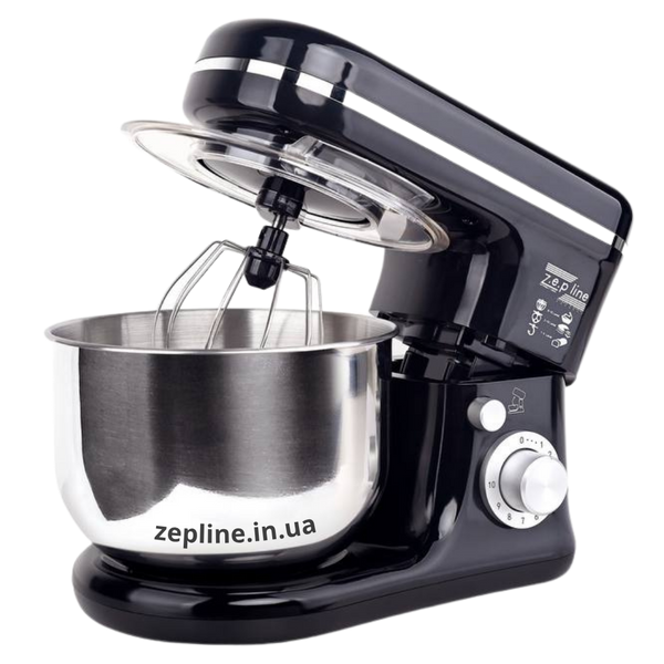 Тістоміс планетарний Zepline &ndash; 5 літрів для кондитерів і кухні ZEP9832 Black фото