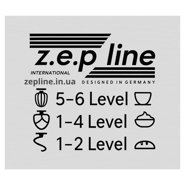 Планетарний тістоміс Zepline ZP-105 &ndash; 6 л, 3500 Вт, для дому, кондитерів та пекарень ZEP105 Red фото