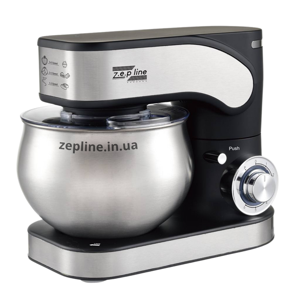 Планетарний тістоміс Zepline ZP-137 &ndash; міксер 3в1 для тіста, кремів і начинок ZEP137 Black фото