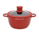 Higher Kitchen HK-325 &ndash; набір індукційних каструль із гранітним антипригарним шаром HK325 Red фото 4