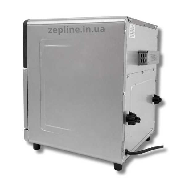 Аерофритюрниця Zepline ZP-00355 Silver Max Pro-3 на два тена з нержавіючої сталі 13 літрів 2200 Вт  ZEP00355 фото