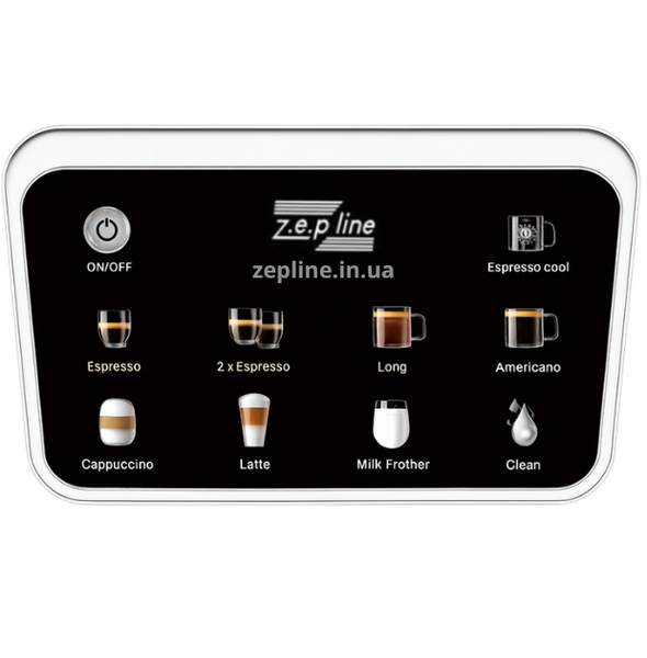 Кавомашина Zepline ZP-6803 (3000 Вт, 20 Бар, 8 напоїв, Espresso Cool) ZEP6803 фото