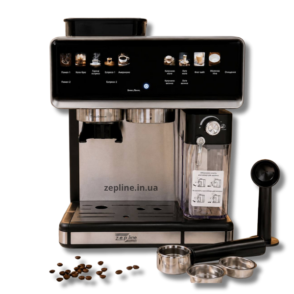 Автоматична кавомашина Zepline ZP-6810 20 Бар зі встроєною кавомолкою 1500 Вт ZEP6810 фото