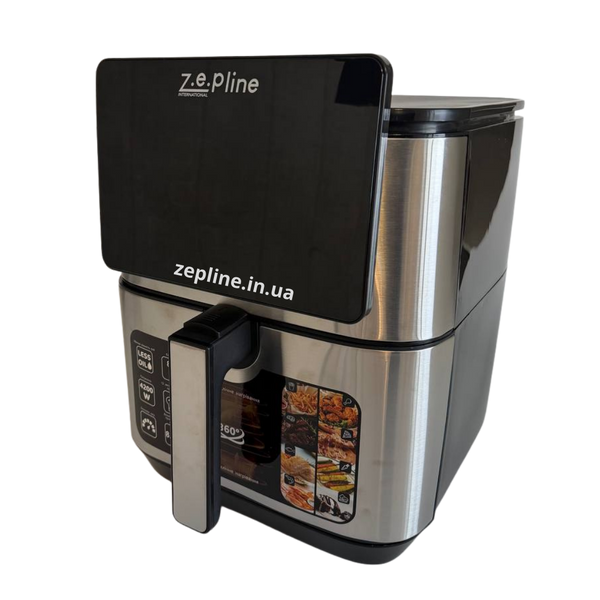 Мультифункціональна аерофритюрниця Zepline ZP-00342 на 13 л 4200 Вт на 12 програм зі знімним ковшиком та силіконовою формою ZEP00342 фото
