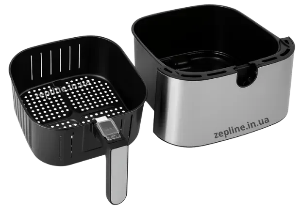 Мультифункціональна аерофритюрниця Zepline ZP-00342 на 13 л 4200 Вт на 12 програм зі знімним ковшиком та силіконовою формою ZEP00342 фото
