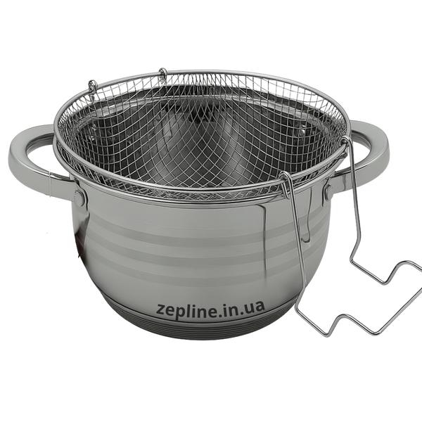 Набір кухонного посуду Zepline ZP-076 &ndash; 18 предметів з нержавіючої сталі ZEP076 фото